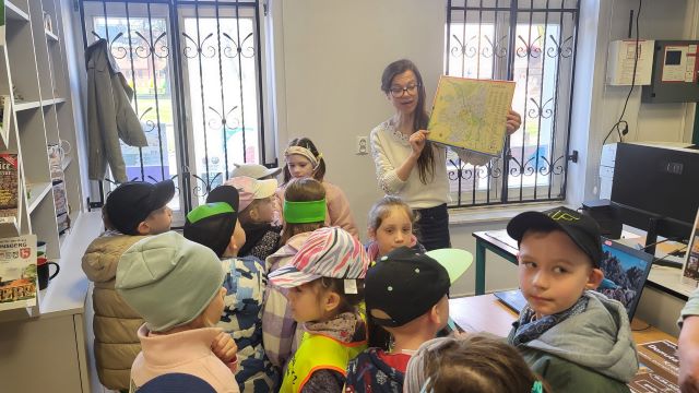 koniczynki w punkcie z mapa